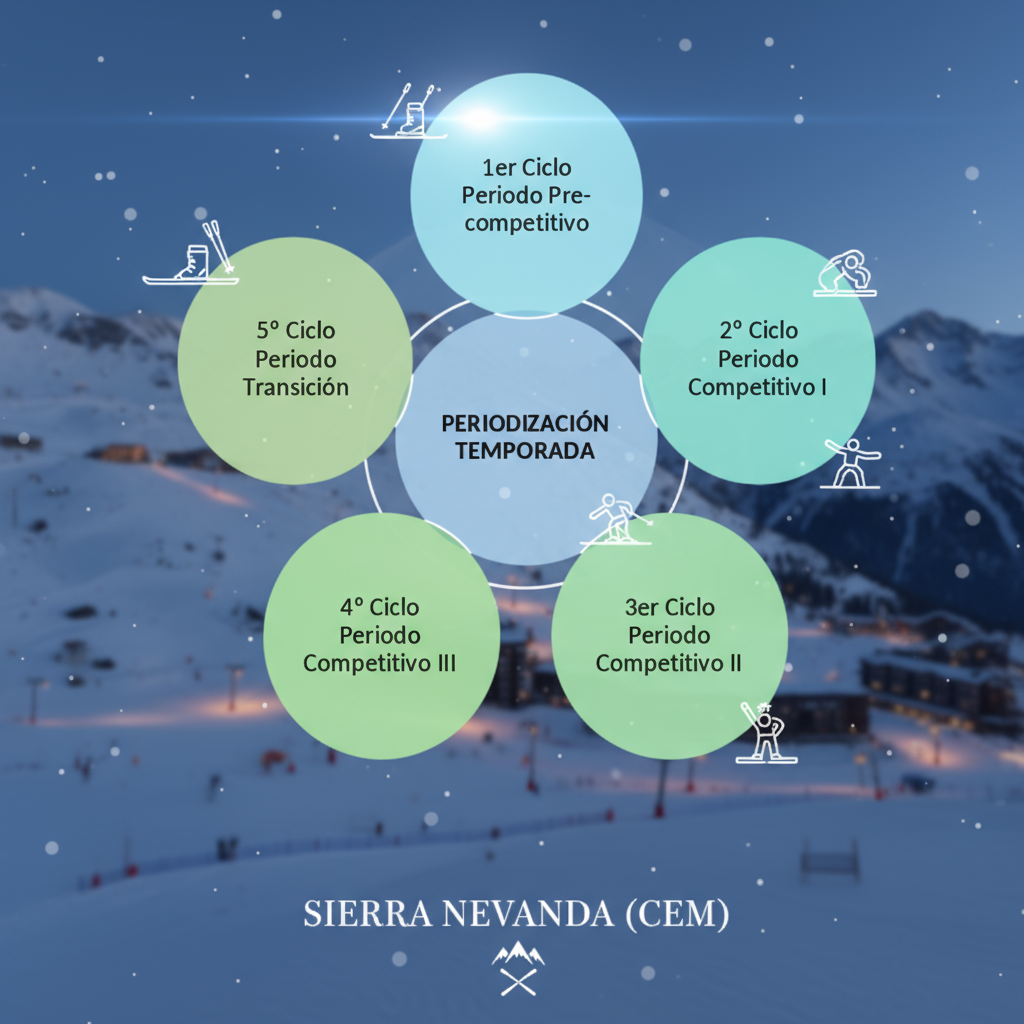 Gráfica periodización de la temporada